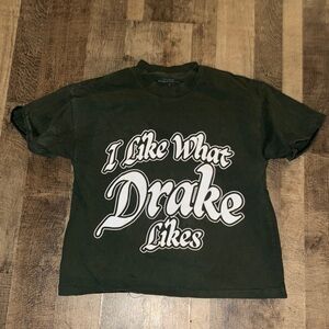 Vintage Hip Hop Drake”It's All A Blur Tour" ShirtOfficialOVO Merch Size M Green